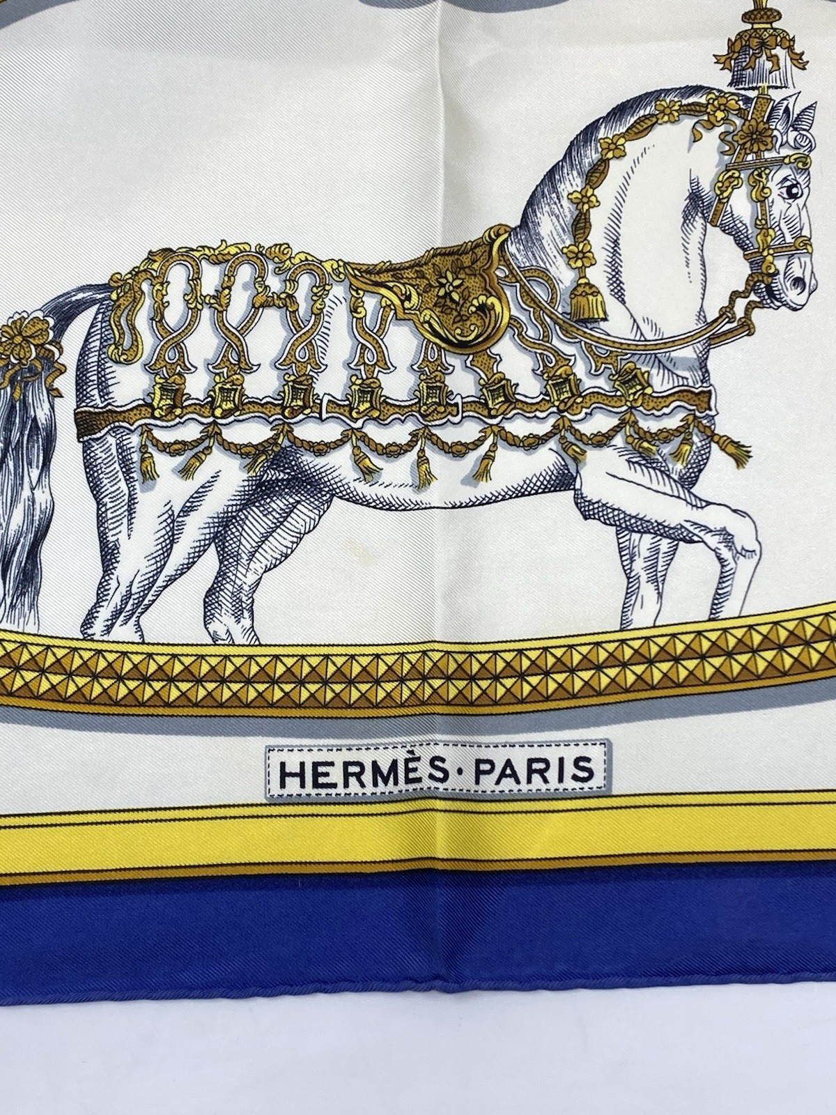 Hermes Silk Scarf Carre 90 Grand Apparat by Jacques Eudel Vintage image 3