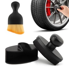 Tire Shine Applicator Brush Kit Large Vegan Tire Dressing Applicator with Car...