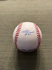 FAUSTO CARMONA (ROBERTO HERNANDEZ) Signed SAL Ball Lake County Captains, Indians
