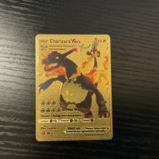 Charizard VMAX Metal Foil Gold Pokémon TCG Collectible Card