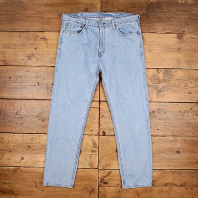 Levis 505 Jeans 38x32 Herren 00s Blau Regular Straight Light Stonewash Denim