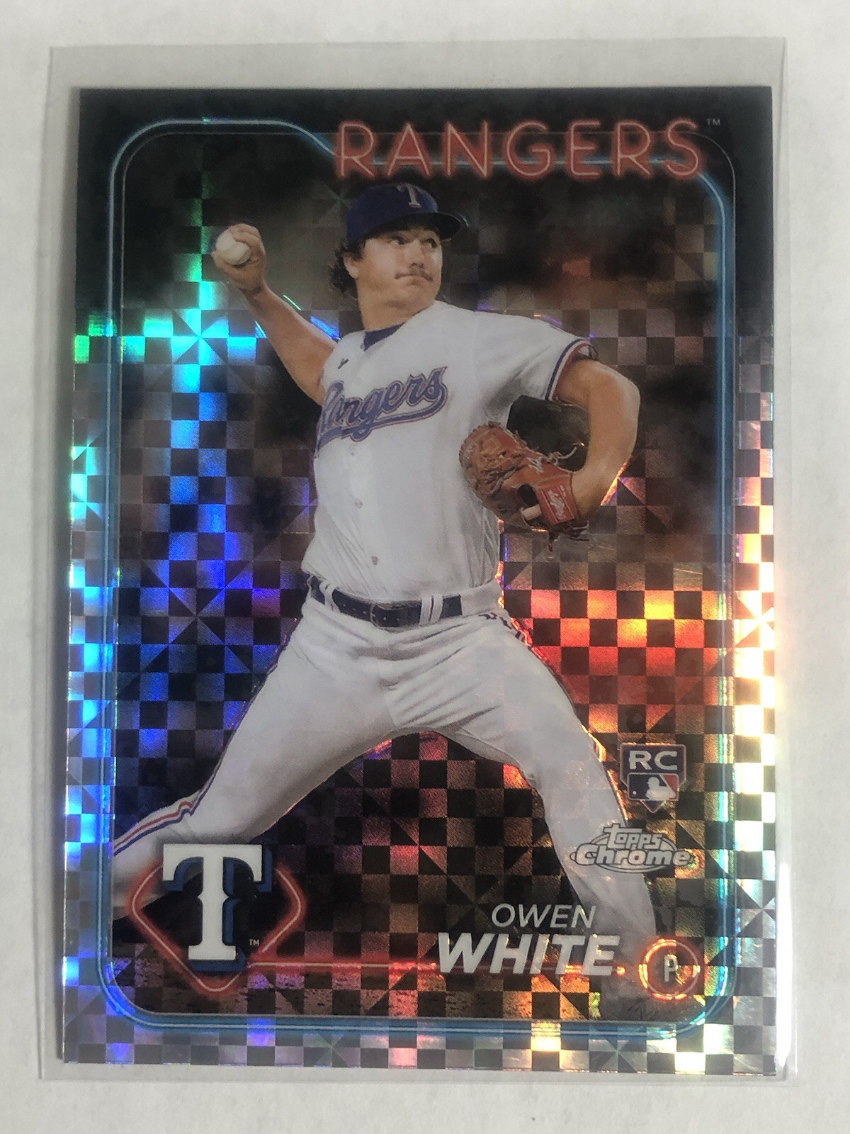 2024 Topps Chrome - Owen White #211 X-Fractor (RC)