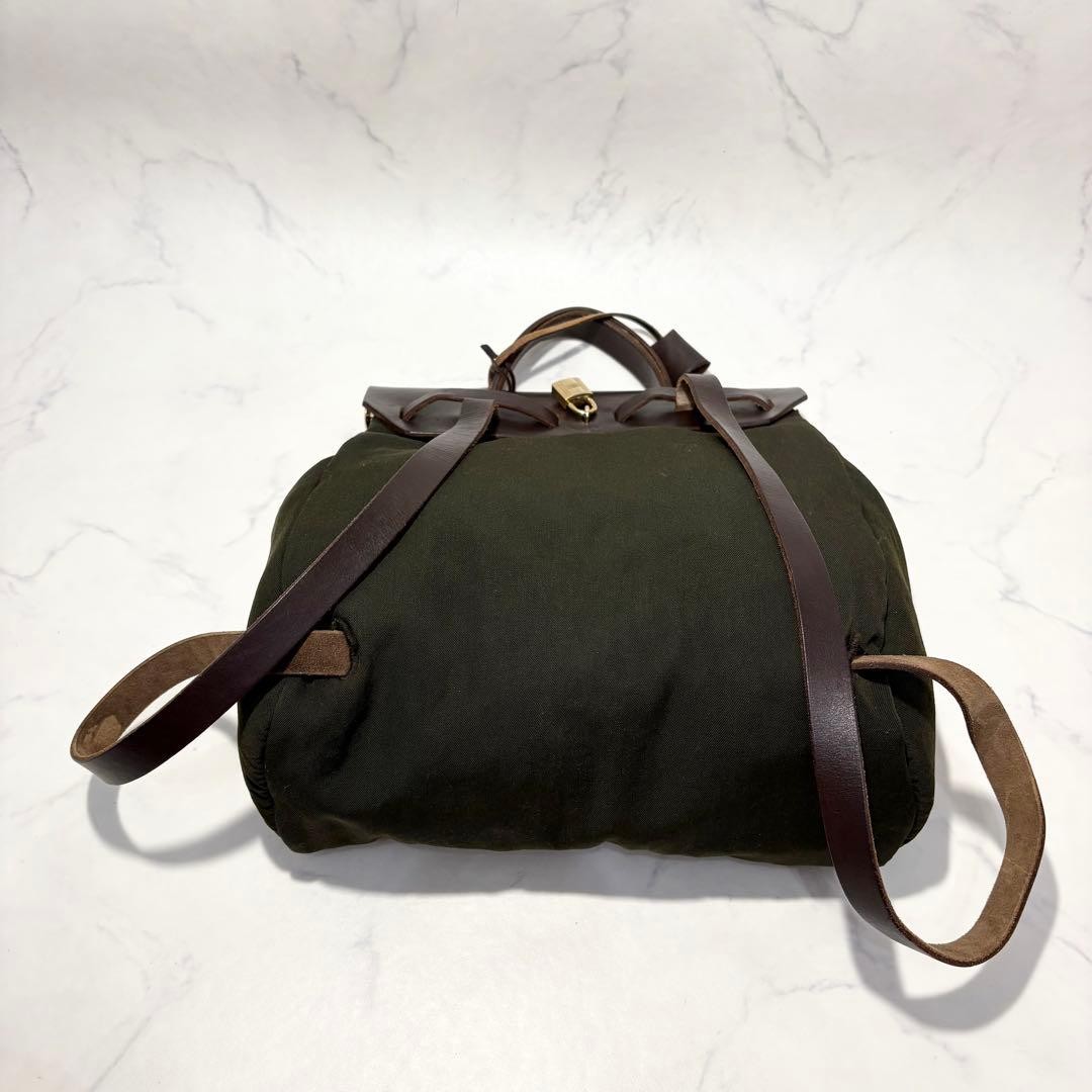 HERMES Ado PM Rucksack Backpack Khaki — image 7