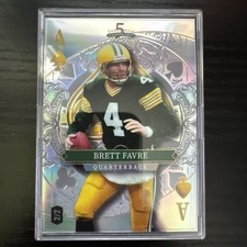 Wild Card 5 Card Draw Stacked Deck - Ace of Spades Brett Favre #SDJS-BFN /2