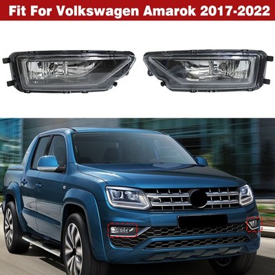 2x New Front Bumper Project Fog Light Lamp Clear For Volkswagen Amarok 2017-2022
