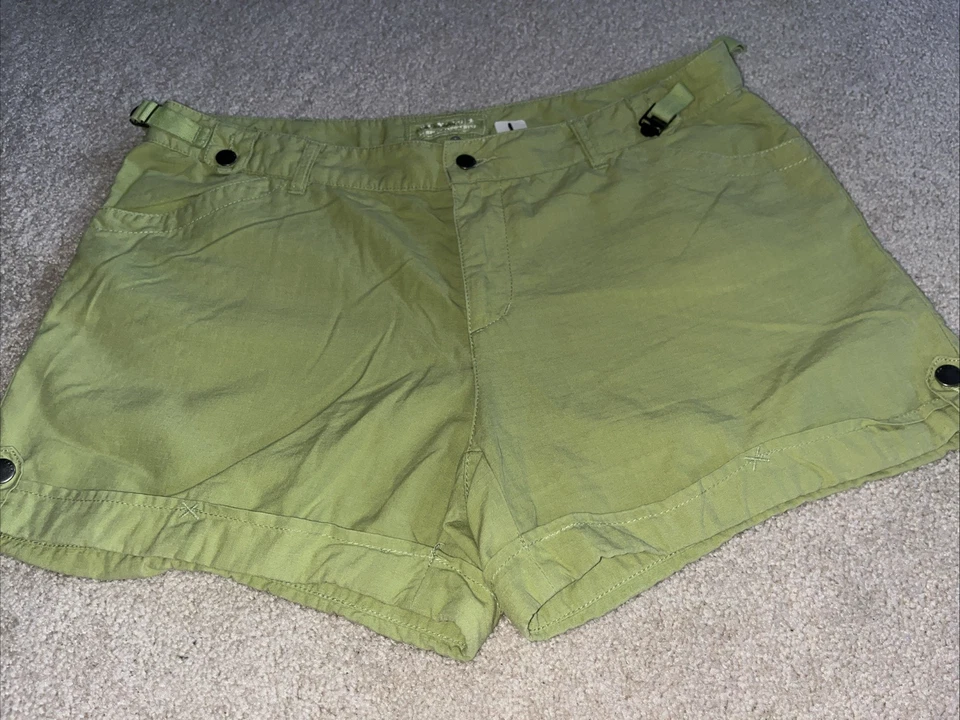 Pantalones Cortos Da Nang Excedente Indo-China Talla L Seda/Algodón Bolsillos con Cremallera Verde Foto 4 de 4