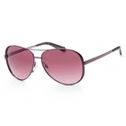 New Michael Kors Woman Sunglasses MK5004 Plum Metal/Burgundy Gradient Lens 59mm