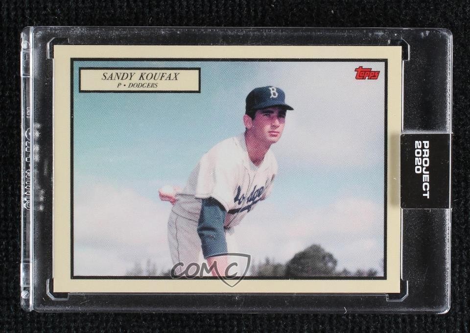 2020 Topps Project 2020 1955 Topps /2488 Sandy Koufax by Oldmanalan HOF