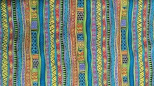 "LB Basics" by Laurel Burch for Clothworks - 36" x 44" - Striped Multi