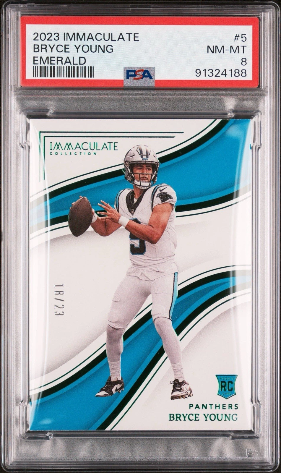 Bryce Young Panini Immaculate Collection #5 Emerald