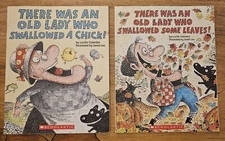 Lot of 3 There Was An Old Lady Who Swallowed Series by Lucille Colandro Books