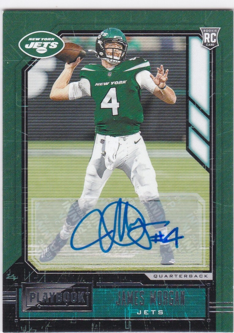 2020 Panini Playbook Rookies Signatures James Morgan #136 Rookie Auto RC