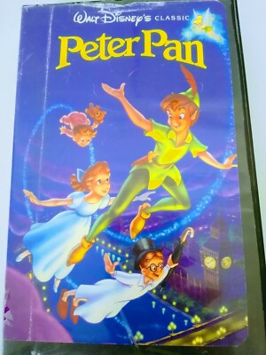 PETER PAN WALT DISNEY VHS Video TEST PLAYED IN IT'S ENTIRETY Tinkerbell Hook 