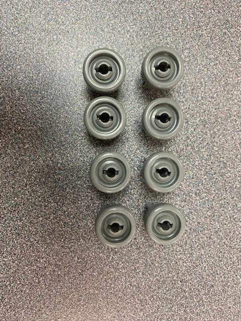 Ruedas de cesta superior e inferior para lavavajillas Zanussi\AEG\Electrolux se adapta a ZDF105 + MÁS Foto 3 de 4