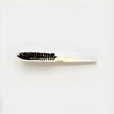 VTG Mid Century Slim Hairbrush Nylon Bristle FLIPETTE Point Tip Root Brush -USA