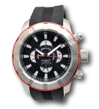 Invicta S1 Rally Turbo Racing Mens 52mm Black Strap Chronograph Watch 18611 RARE