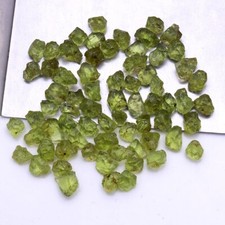 69 Pcs Natural Peridot Rough Untreated 4mm-7mm Stunning Huge Loose Gemstones Lot