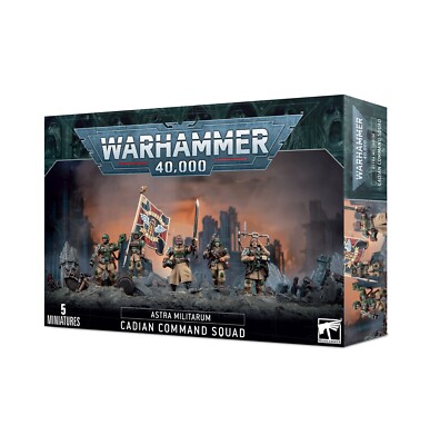 2023 Cadian Command Squad Astra Militarum Warhammer 40K NIB