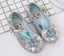 Prinzessin Schuhe Für Mädchen - Glitzer Ballerinas Mit Blumen & Kristallen Für Party & Tanz