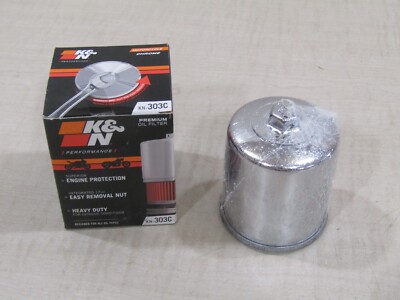 K&N Powersports Ölfilter Chrome - Passend Für Kawasaki, Yamaha, Honda