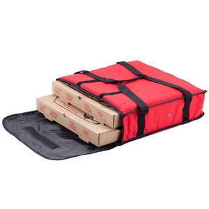 Pizza Food Delivery Bag Red Thermal Insulated NYLON holds 2 16&quot; Pizzas Pies | eBay