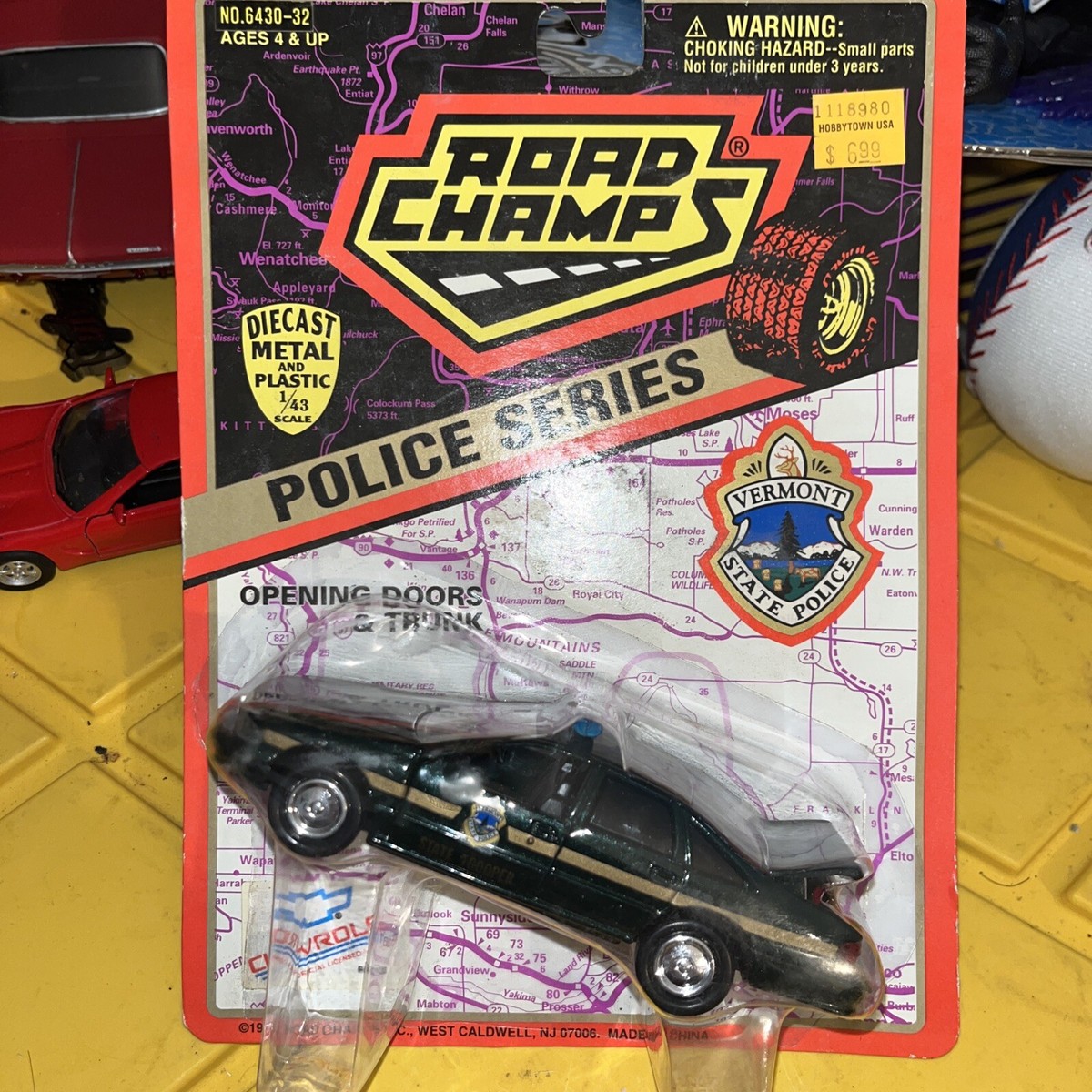 テネシー州　バーモント州　パトカーセット New Old Stock - Road Champs Vermont State Police Patrol Car 1:43rd