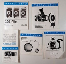 Lot of 5 Hasselblad Instruction Manuals
