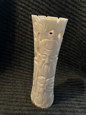 Vintage Asian Carved Female And Male Statue