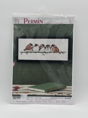 Permin Scandinavian Art Needlework Cross Stitch Kit Birds
