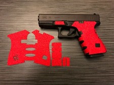 HANDLEITGRIPS Red Sandpaper Gun Grip Tape Wrap for Glock 17/22/34/35 Gen 3
