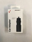 Verizon Car Adapter 45W USB-C Fast Charger W/ Single USB-C port VPC45WPPSCBLK-A