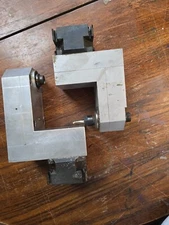 2 ELUMATEC SBZ130 MILLING MACHINE REAR/FRONT AND FRONT TOOL HEAD ATTACHMENTS.