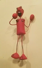 Clay Red Devil Pin, Broche, Oaxaca, Mexico, Day of the Dead