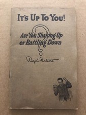 Vintage 1919 IT'S UP TO YOU Are you Shaking Up or Rattling Down Book Parlette
