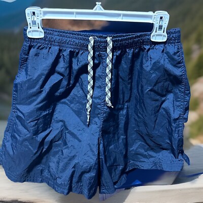 BCG Running Shorts Womens Medium navy Blue Athletic Drawstring