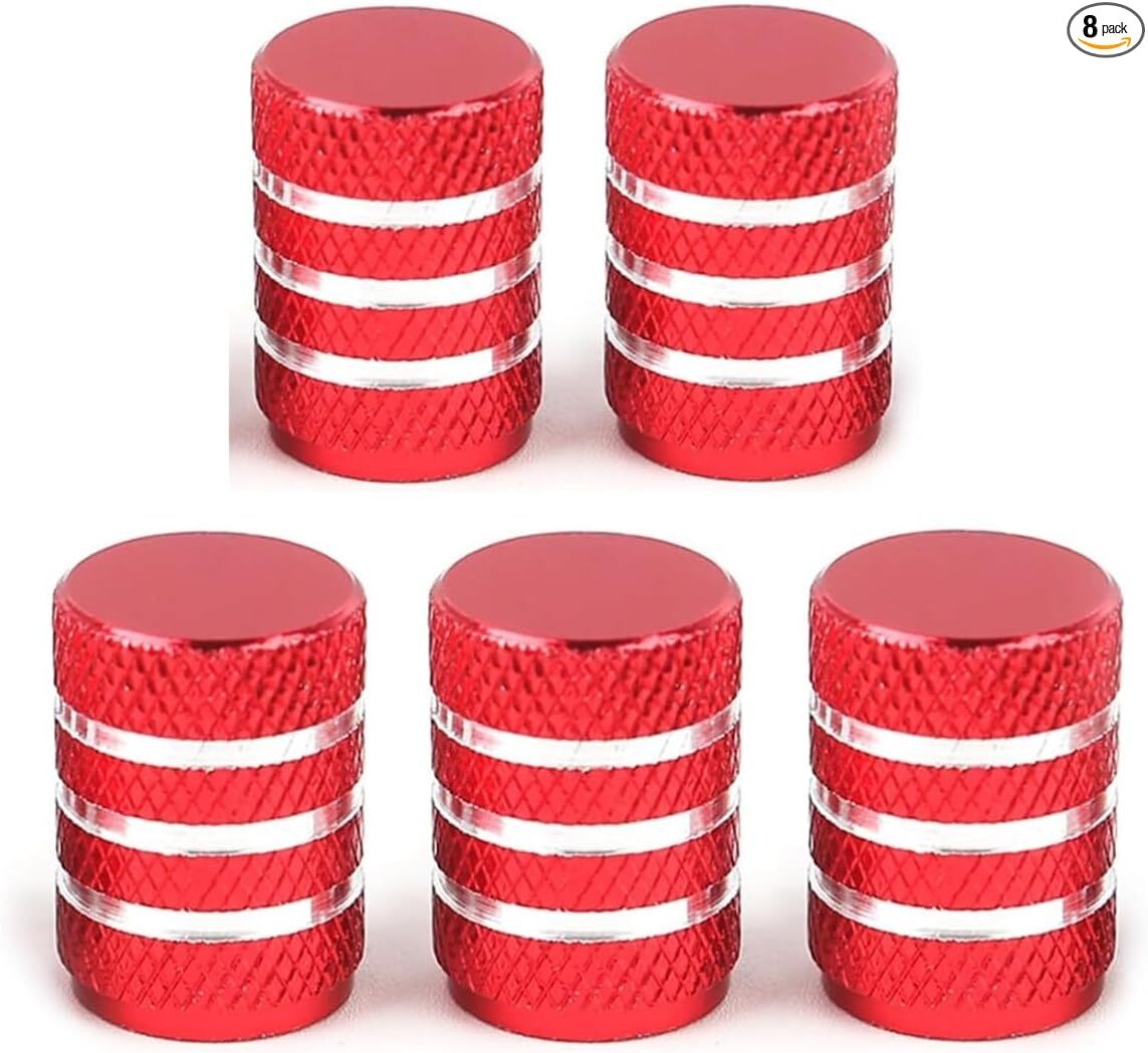 5 heavy-duty universal tire valve stem caps for car wheels