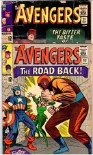 AVENGERS 21 & 22 1st POWER MAN Set! ENCHANTRESS! CIRCUS OF CRIME! VG- (3.5)