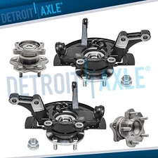 Front Knuckles w/ Hubs Rear Wheel Hub Bearings for 2002 2003-2006 Nissan Altima