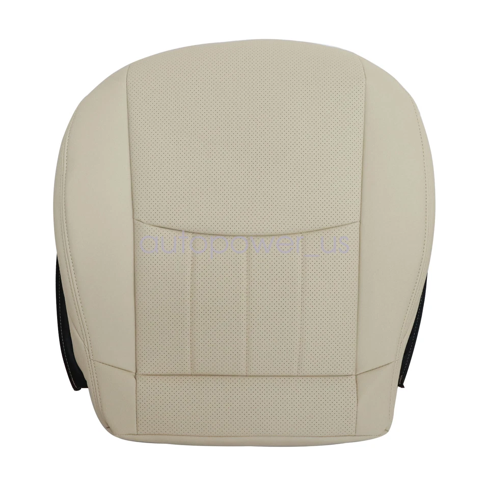 Funda de asiento de cuero beige para parte inferior del conductor beige Mercedes Benz C280 2006 2007 Foto 4 de 4