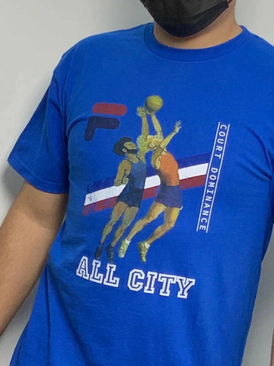 Royal blue deals fila shirt