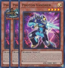 Yugioh! 3x Photon Vanisher BLMR-EN058 Ultra Rare 1st Ed NM