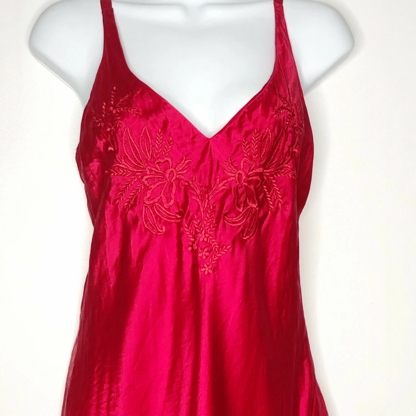 UNDERCOVER Abito Victoria’s Secret rosso seta slip taglia small camicia vintage etichetta oro