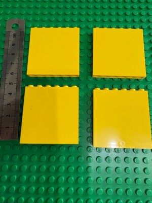 Lego City 4 x GELB 1 x 6 x 5 Flachbildschirm Gebäude / quadratischer Stein