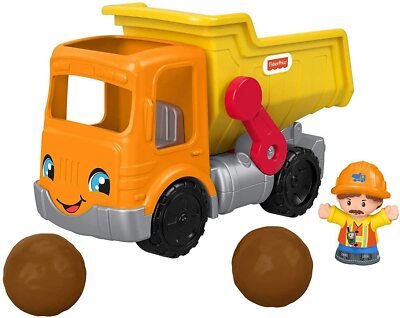 Fisher-Price Little People Work Together Dump Truck, Musical Toddler Toy GKR56 