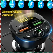 Bluetooth 5.0 FM Transmitter Car Wireless QC3.0 Hands-free Radio AUX Adapter USB