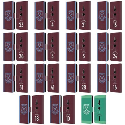 WEST HAM UNITED FC 2020/21 PLAYERS HOME KIT LEATHER BOOK CASE FOR SONY PHONES 1