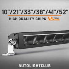 22 32 42 52" inch LED Light Bar White Amber DRL Work Offroad Driving 4X4 Truck