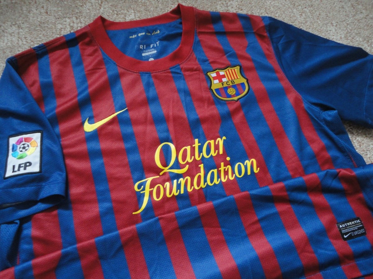 Authentic LFP Nike FC Barcelona FCB Blank Soccer Football Shirt