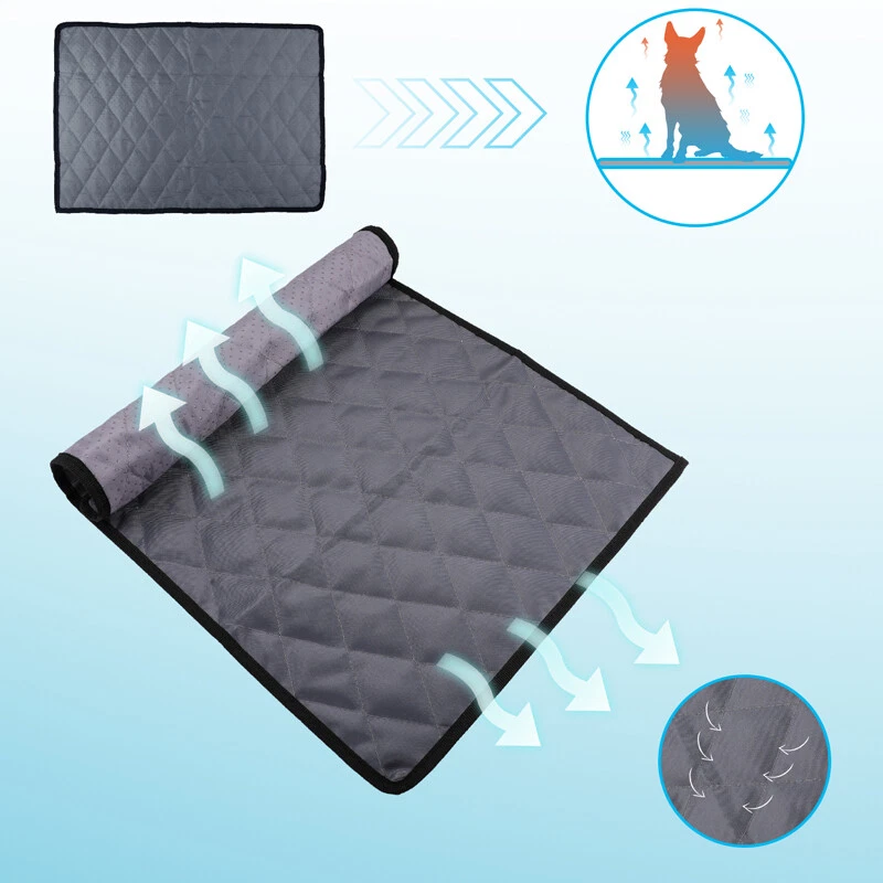 Alfombra de enfriamiento para mascotas Almohadilla fresca Cómoda Cojín Manta de cama para perro gato cachorro S-XL Foto 4 de 4