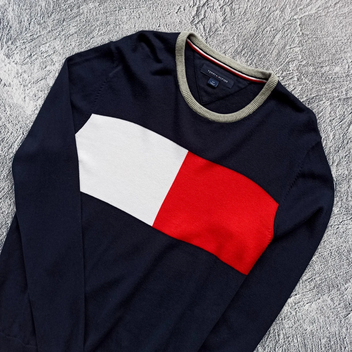 Sweatshirts Tommy Hilfiger Blue S Size: Logo Big eBay 